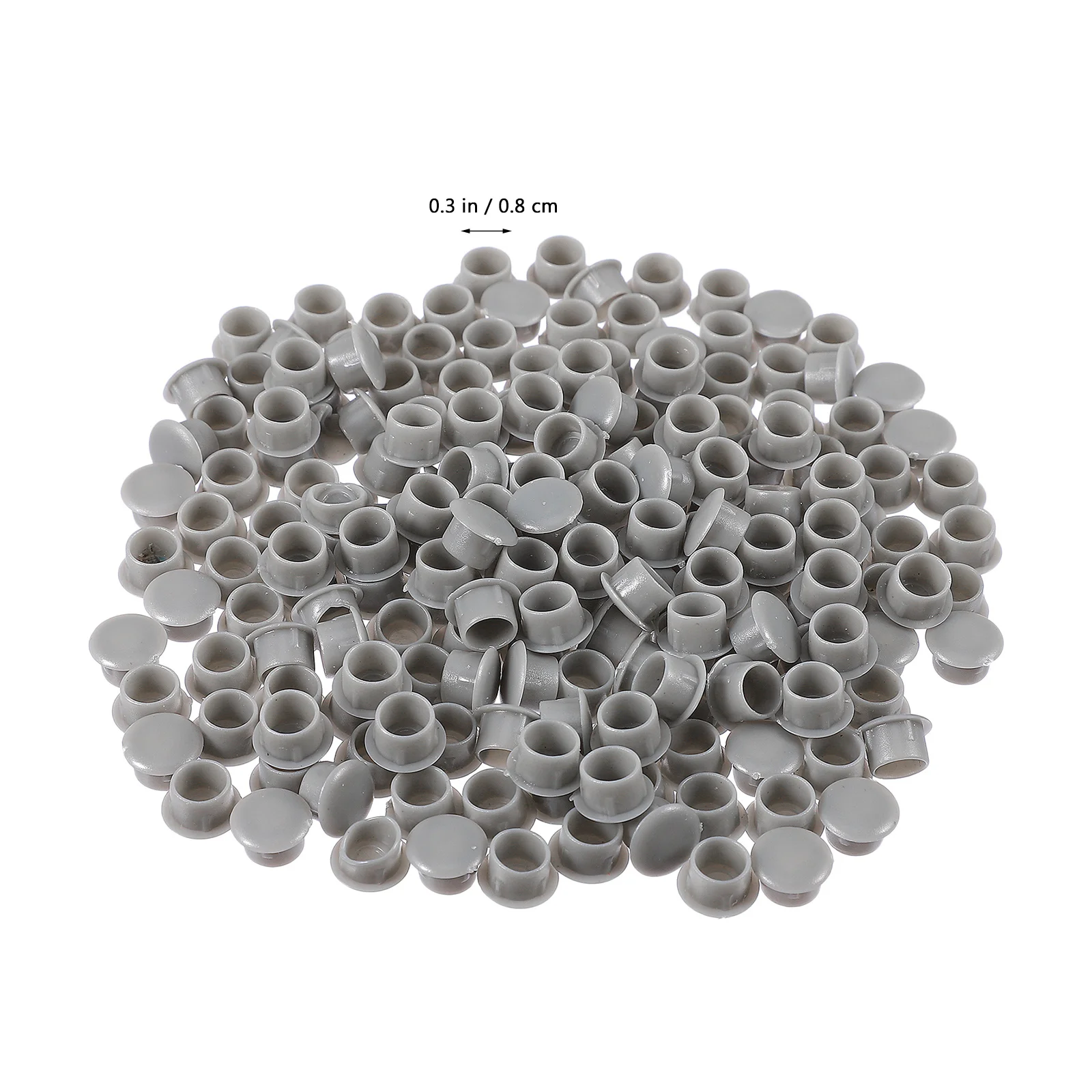 200Pcs Plastic Screw Covers Hole Plugs Hard Durable Screw Hole Caps for Cabinet Furniture Cupboard Use Hinge Cover