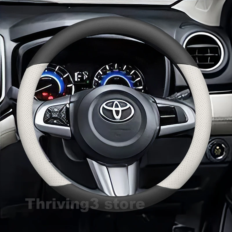 

Кожаный чехол на руль автомобиля для Toyota RUSH GR Sport GR RUSH 2018-2023, нескользящий, аксессуары для Toyota RUSH