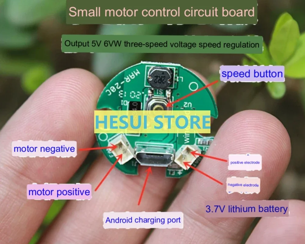 1/5/10pcs Small MINI Motor Control circuit board 3 step speed output 5V 6V 7V DIY accessory TP4120 Board Module