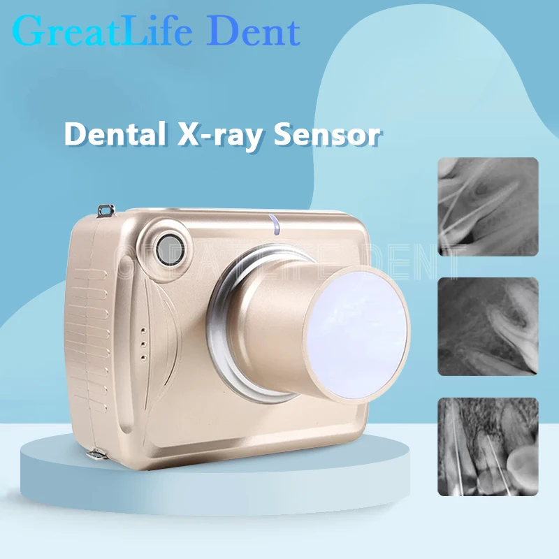 

GreatLife Dent Dental Clinic Gold Portable Dental X Ray Camera Dental X Ray Camera Sensor Image