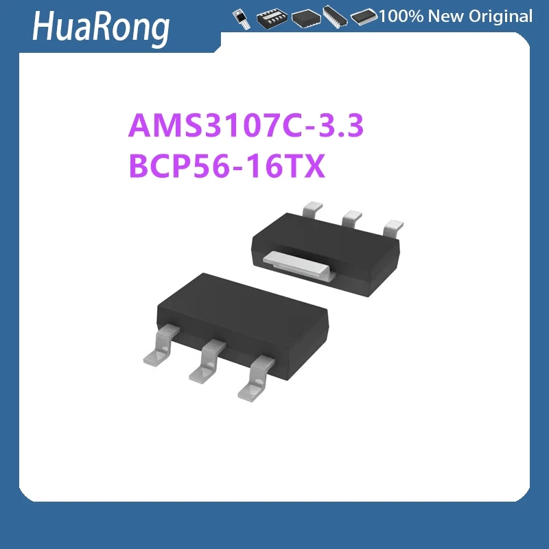 20Pcs/Lot  AMS3107C-3.3 AMS3107-3.3 BCP56-16TX BCP56-16 P5616T  SOT-223
