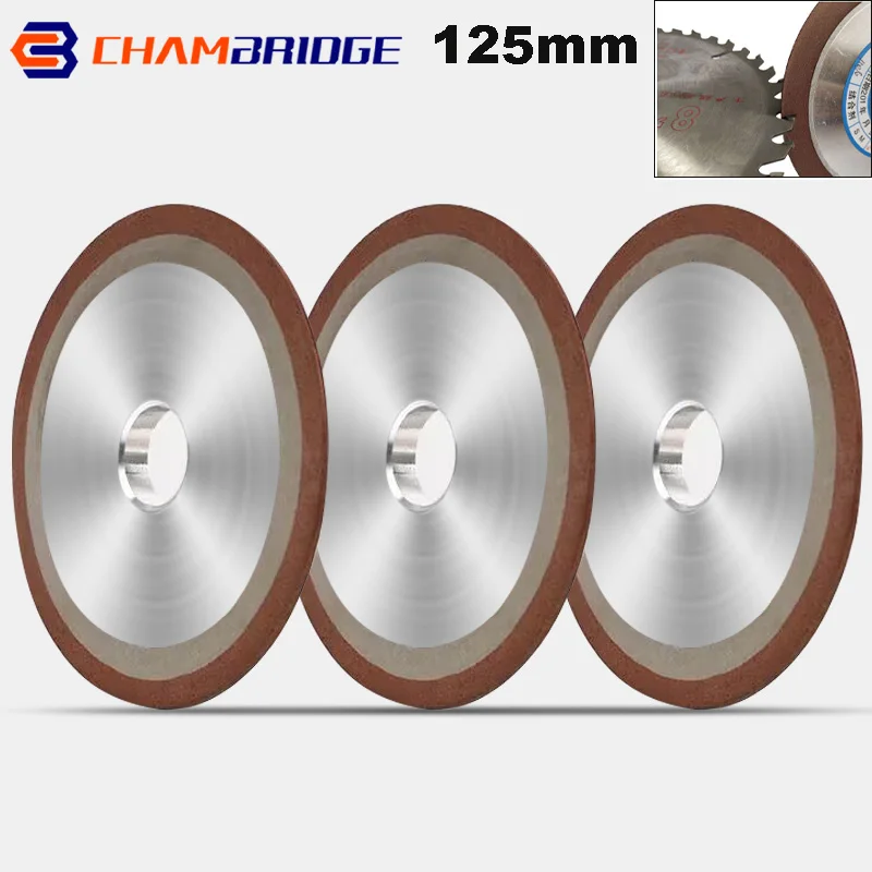 Diamond Grinding Wheel 125mm Cutting Disc Resin Bond Grinder For Tungsten Steel Milling Cutter Sharpener 150-400Grit