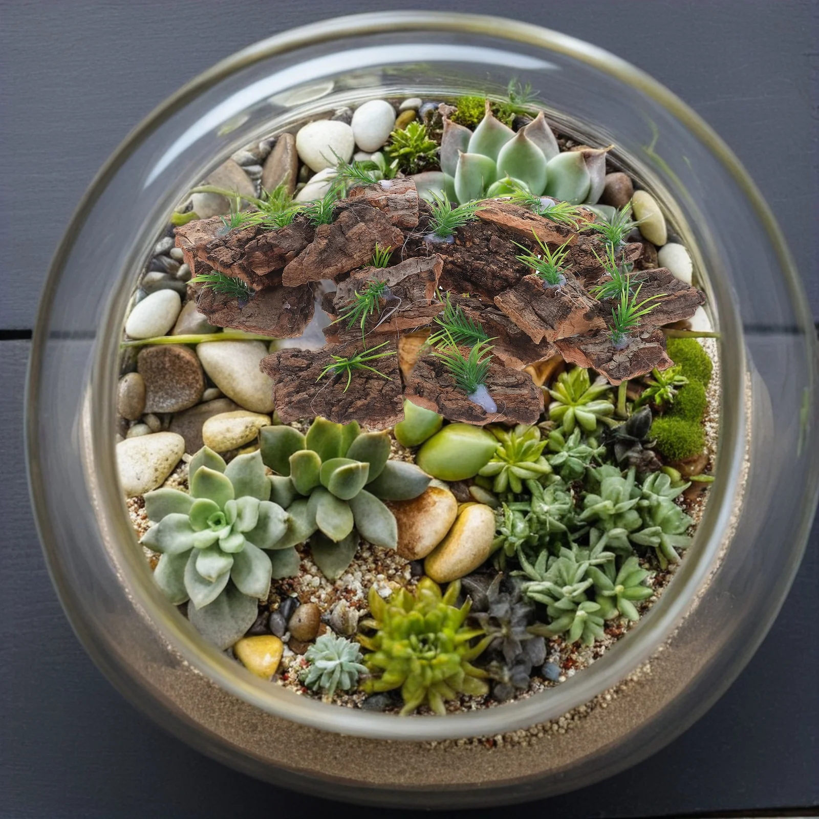 20 piezas tanque de reptiles corteza de corcho fondo de corteza de árbol Natural Terrario ocultar suministros de decoración de acuario fondo de terrario