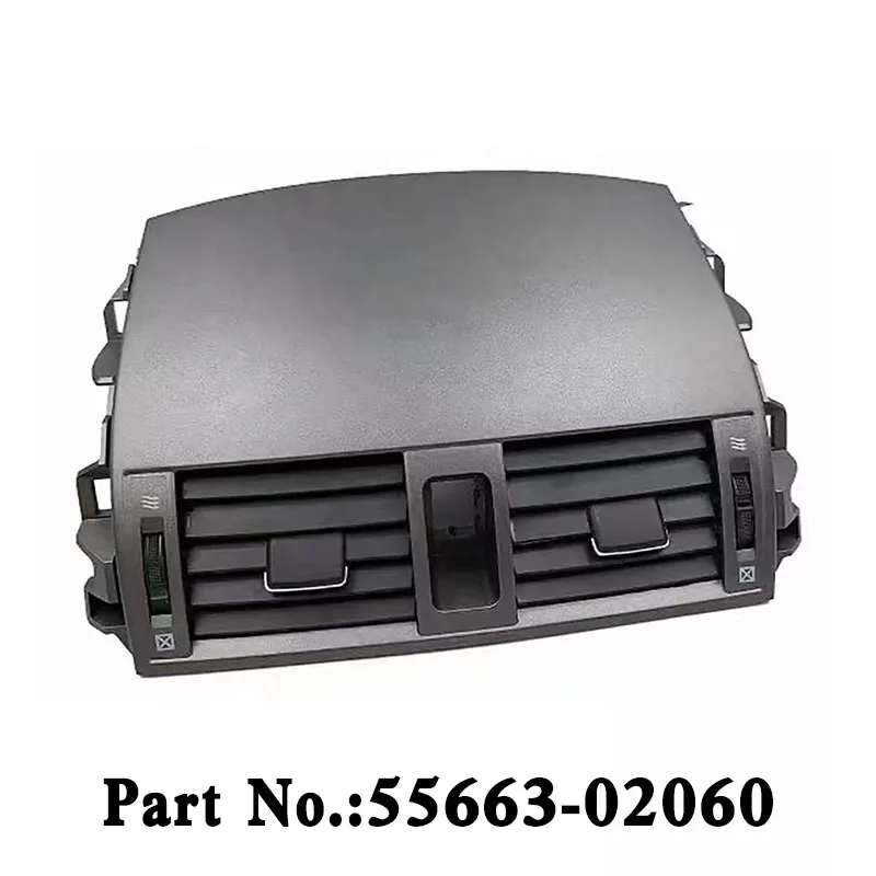 

55663-02060 Dash Center A/C Air Vent Outlet Vent Assembly With Emergency button compatible For Toyota Corolla 2007-2013