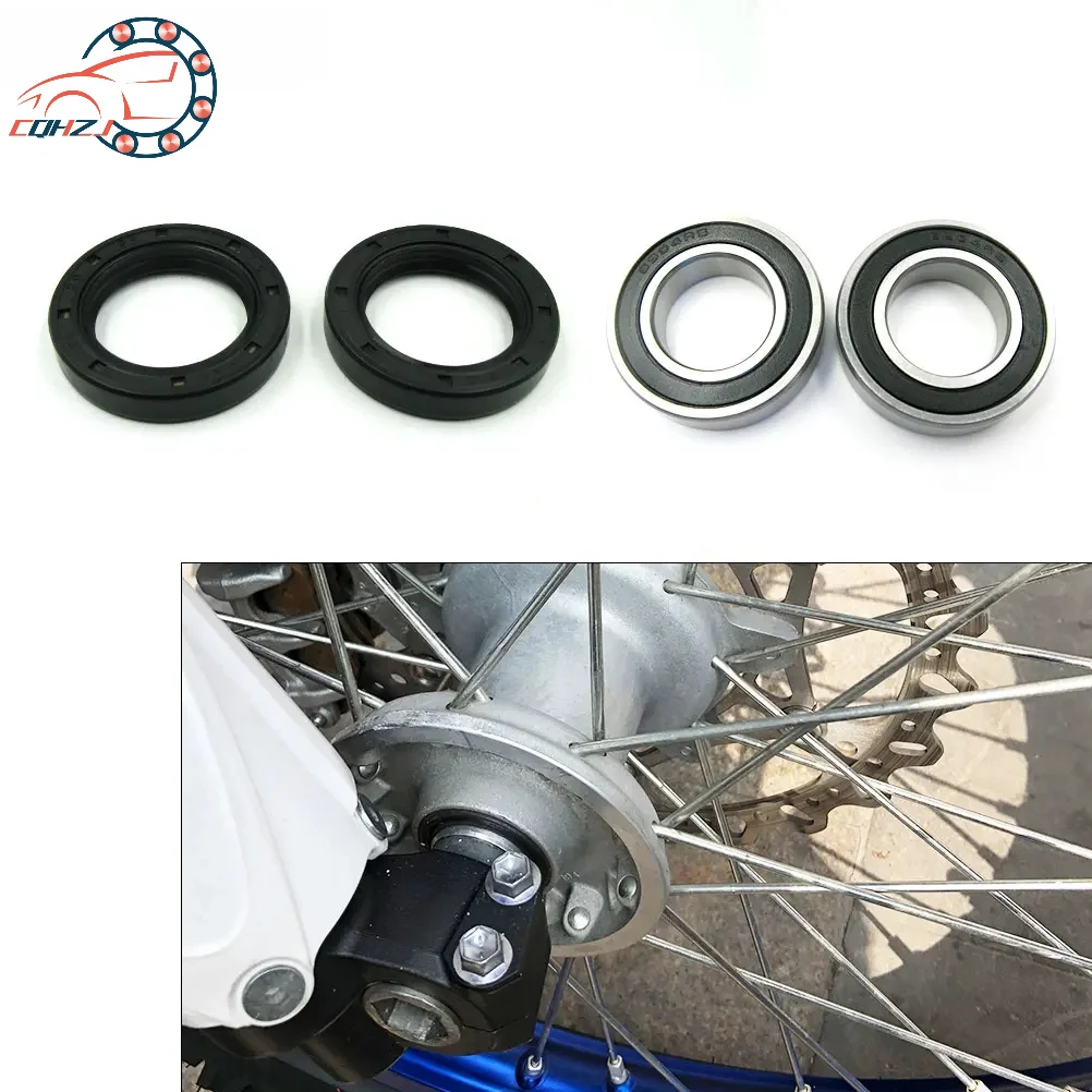 CQHZJ Motorcycle 6904 Front Wheel Bearing 26*38*7mm Hub Oil Seal Kit Roller For YAMAHA YZ250F YZ250FX YZ450F Motocross Accessory