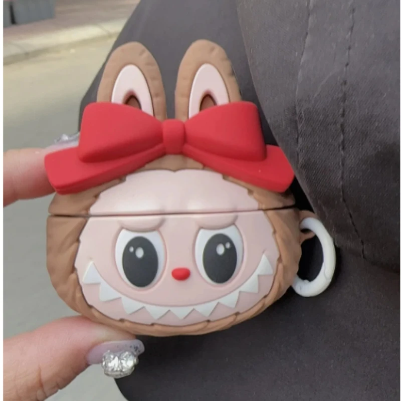 Cartoon Cute Bow Pulley Cloth Earphone Cover Suitable for AirPods s4/1/2/New 4 Generation Earphone Case Pro