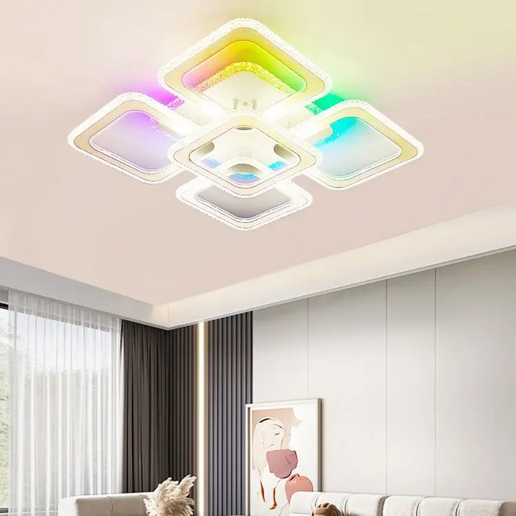 New Smart RGB Symphony Ceiling Light Minimalist Atmosphere Bedroom Ambient Light Home Improvement Super Bright Study Lighting