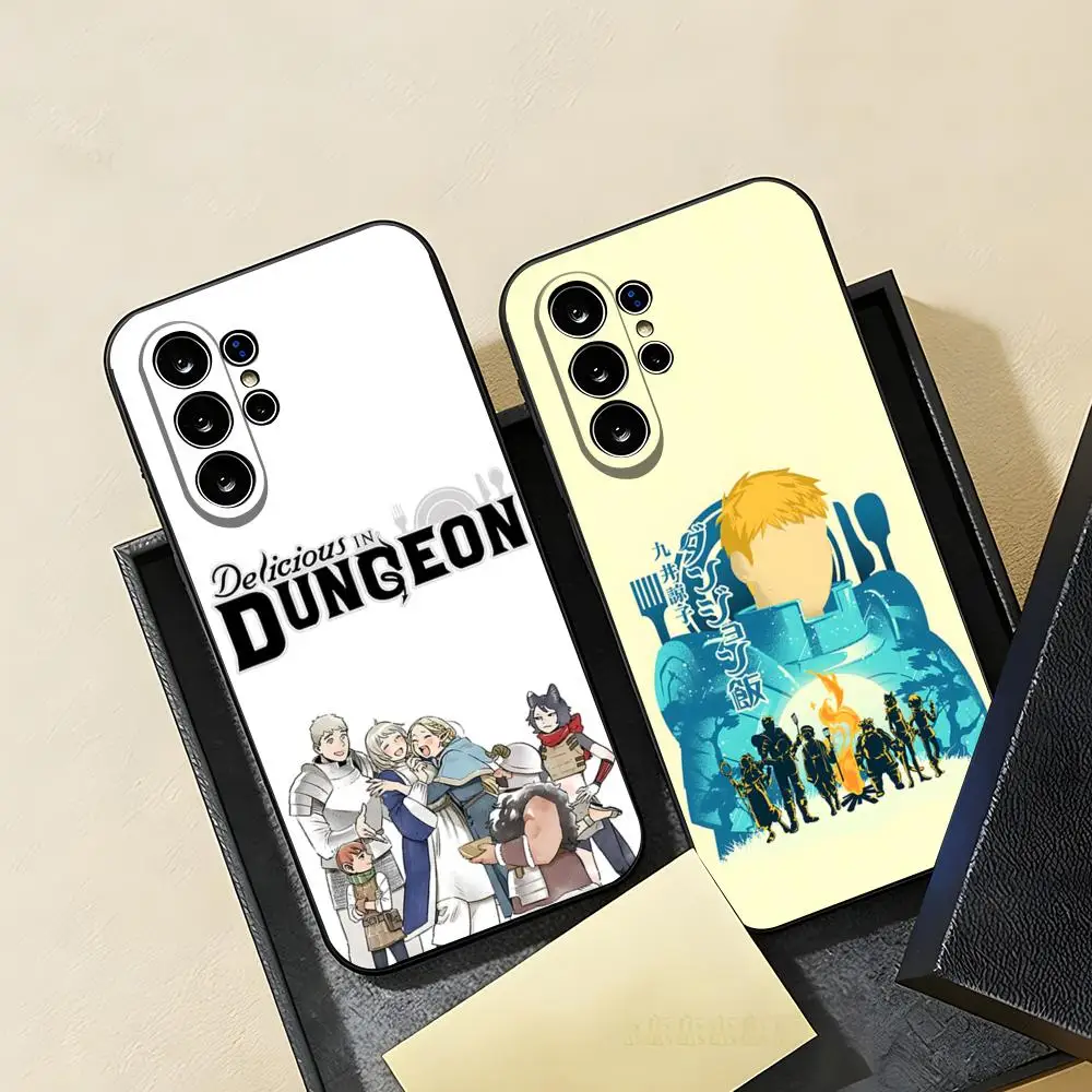 Anime Dungeon Meshi Phone Case For Samsung A57 A37 A17 A56 A36 A26 A16 A25 A35 A55 A34 A24 A54 Black Soft Shell
