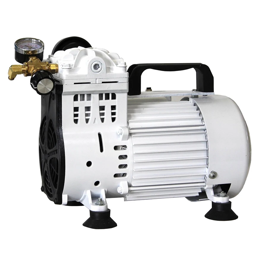 Strong powerful High efficiency oilless  Portable Oil Free Piston Laboratory  lab vacuum pump for filtration oil free