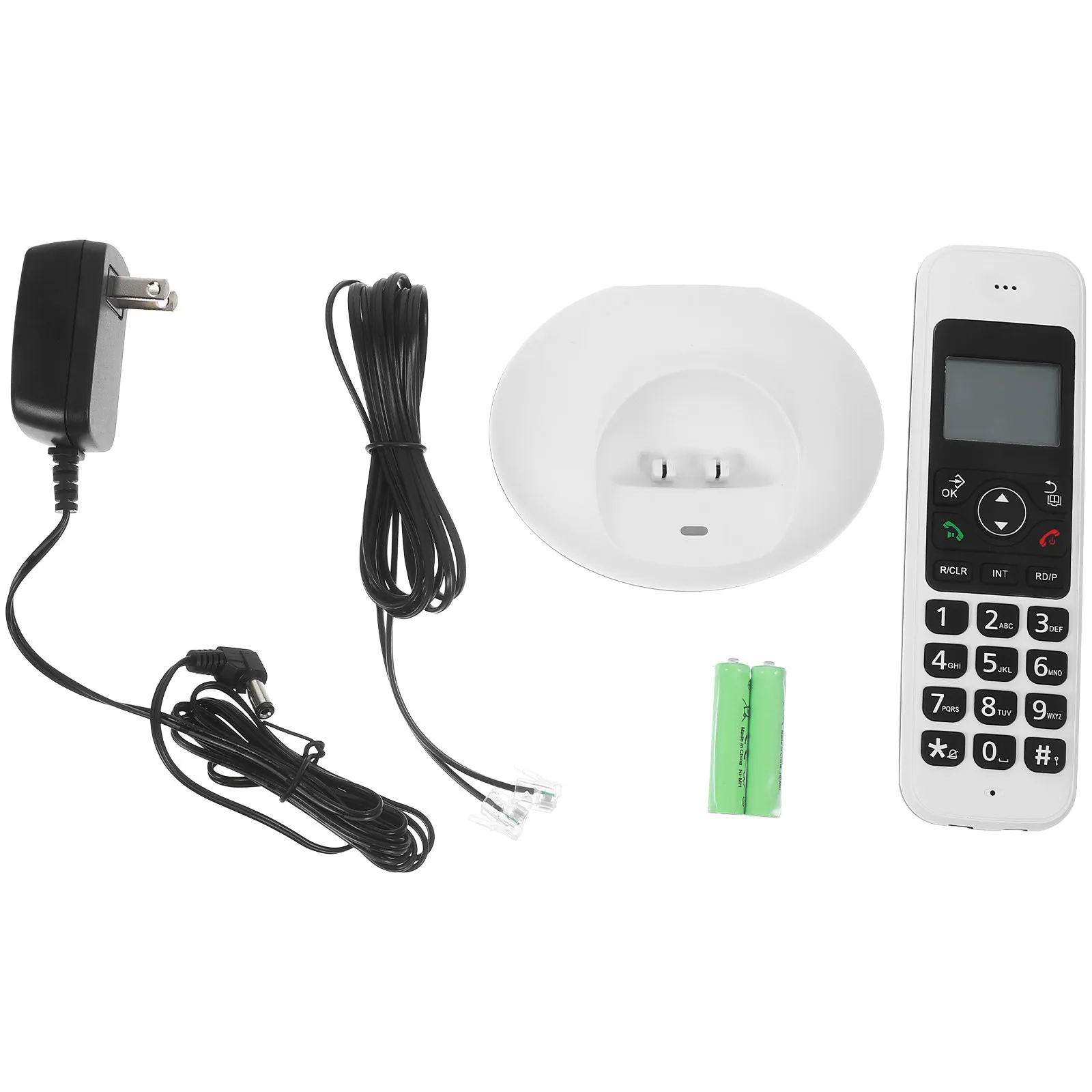 Home Landline Phone Cordless Phones Corded White for Seniors Telephone