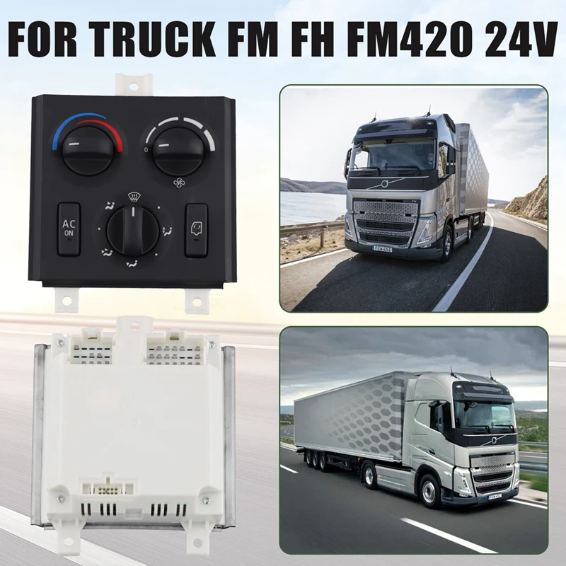 New24v For Volvo Truck FM FH FM420 Air-Conditioning Switch Panel Climate Heater Control Combined Switches 21318123 20508581