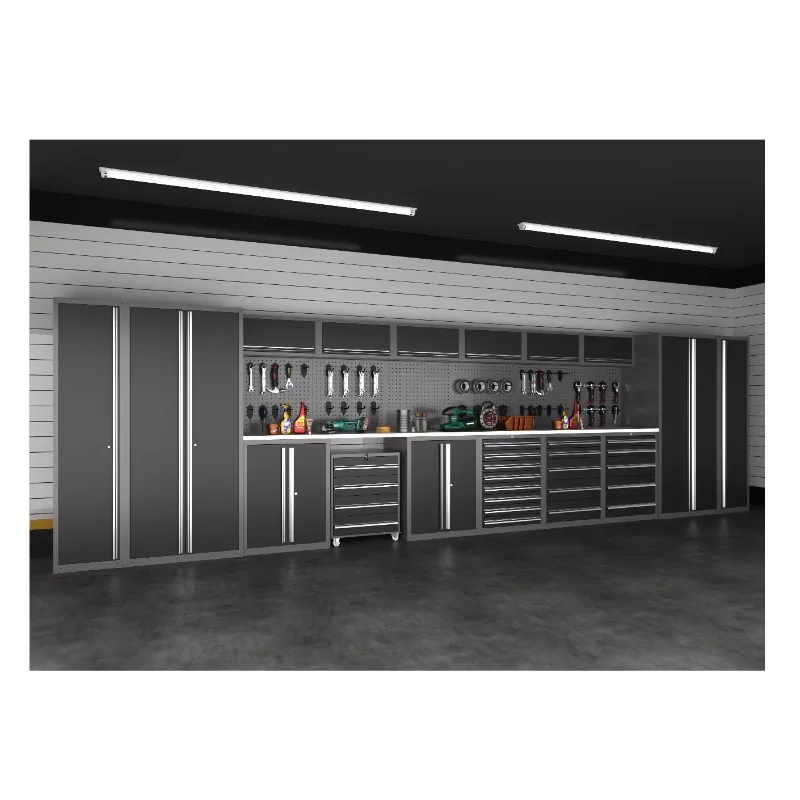 Heavy Duty Steel Tool Cabinet OEM Customizable SPCC Steel Electrostatic Powder Coated Garage Workshop Storage 5 Year