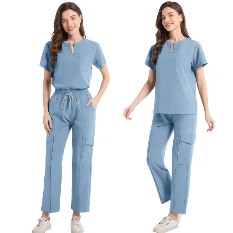 Conjunto corto ajustado para correr para mujer, uniforme médico para enfermera, ropa clínica cómoda, accesorios para quirófano de laboratorio