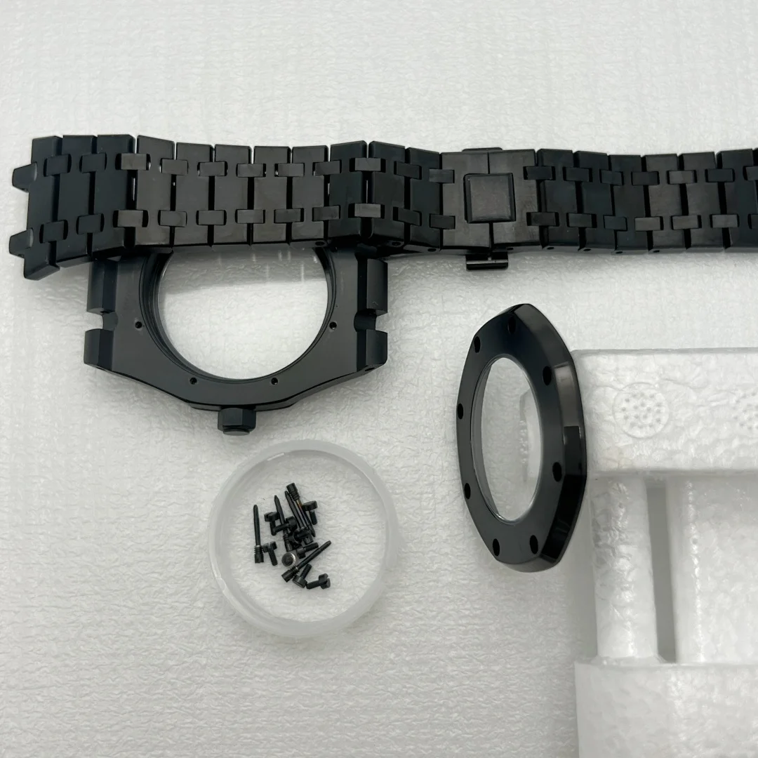 Gold Modified 41mm Watch Case Strap for Japan NH35 NH36 NH70 Automatic Movement Watch Hands Fits 31.8mm Watch Dial Accessories image 5