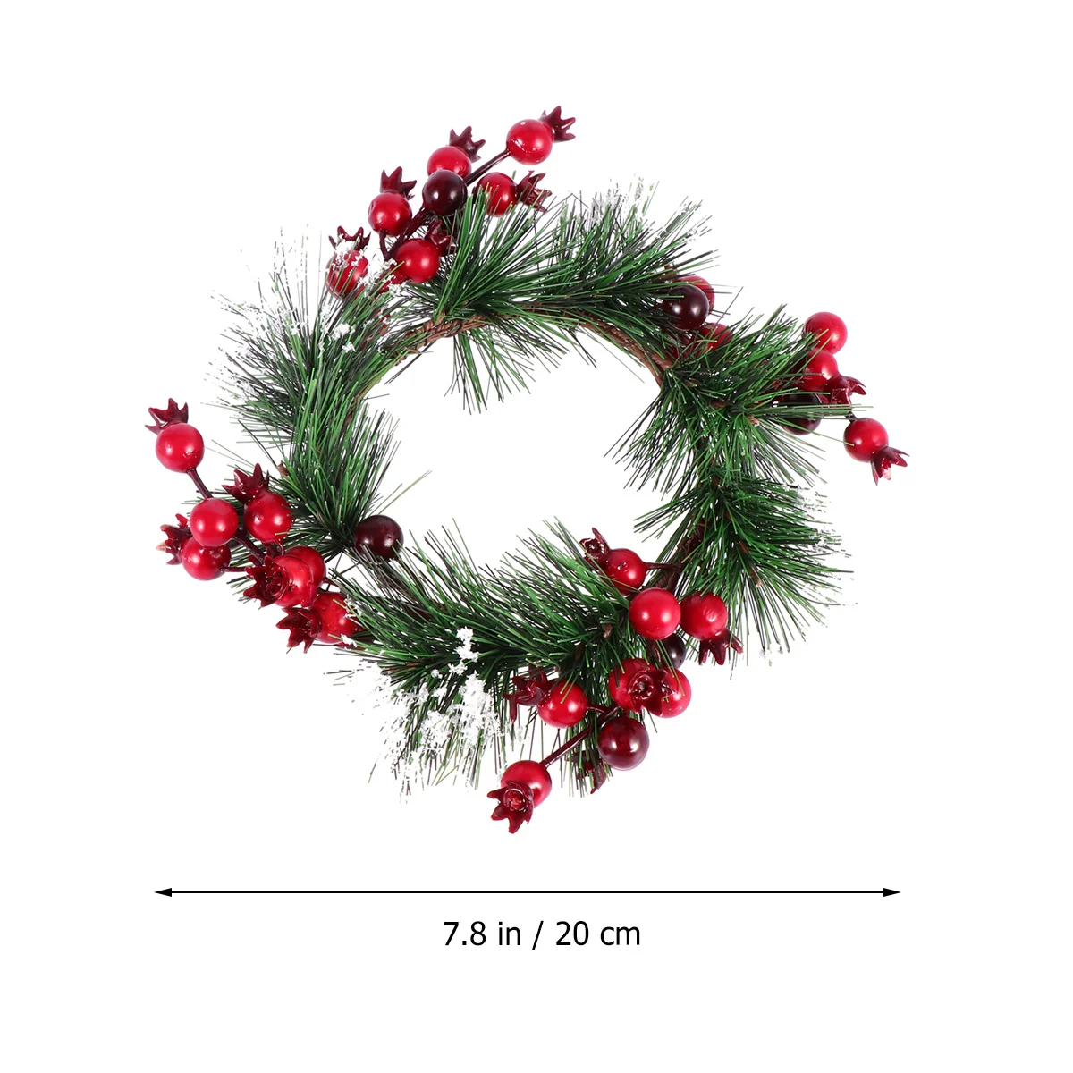 

Resin Simulated Berry Wreath Round Shape Red Pomegranate Garland for Wedding Front Door Home Garden Decoration