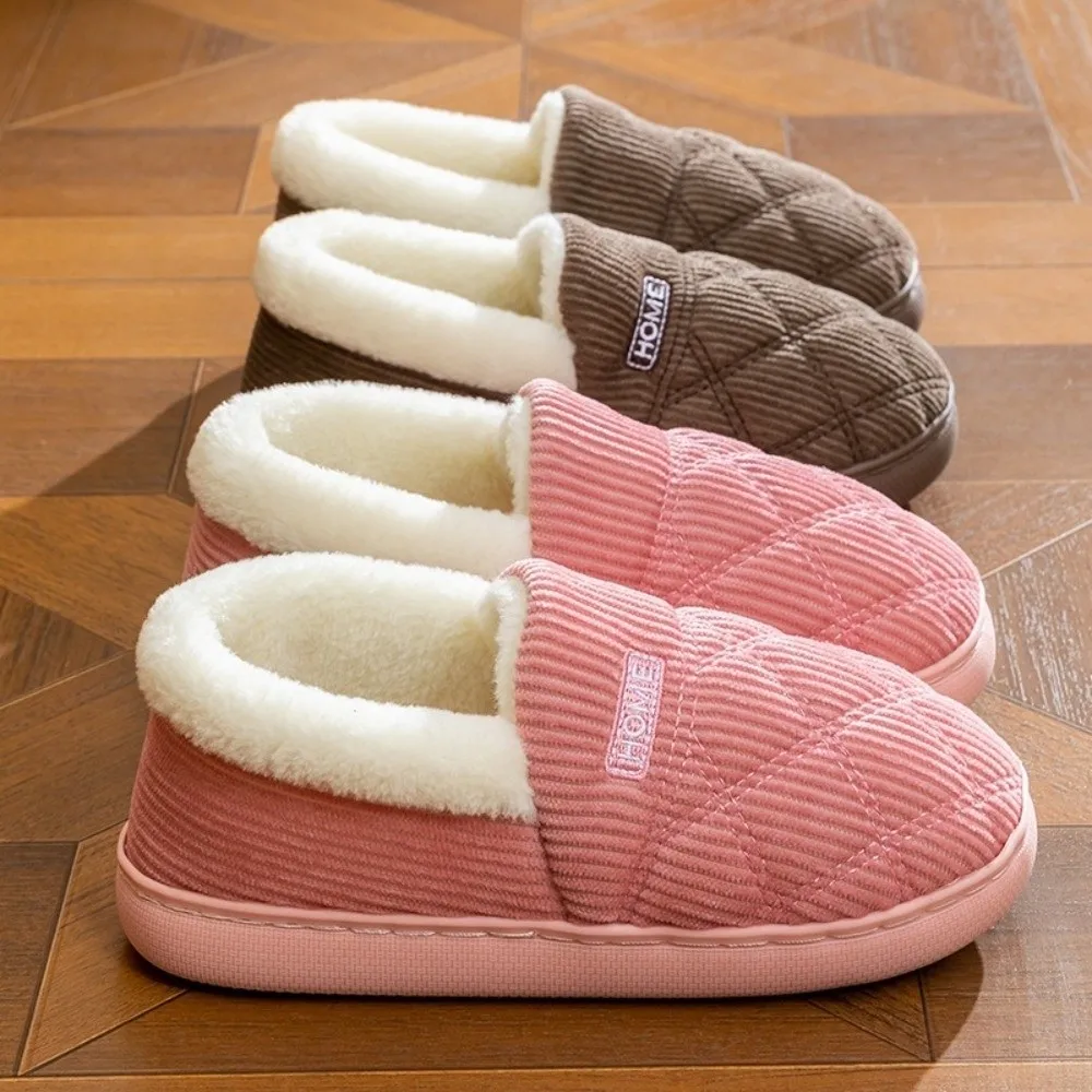 

New Soft Sole Fur Slippers Lining Breathable Slippers Non-Slip Fluffy Texture Fuzzy Slippers Winter Season