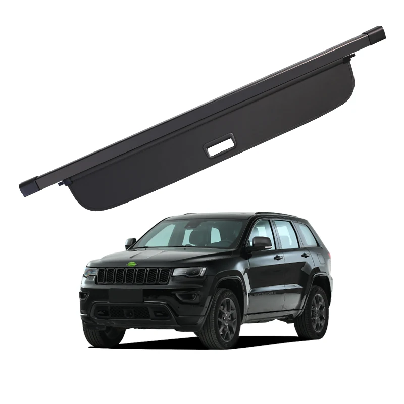 

For Jeep Grand Cherokee 2017-2022，Black Privacy Screen Retractable Trunk Security Tonneau Cover Luggage Shield Shade Cargo Cover