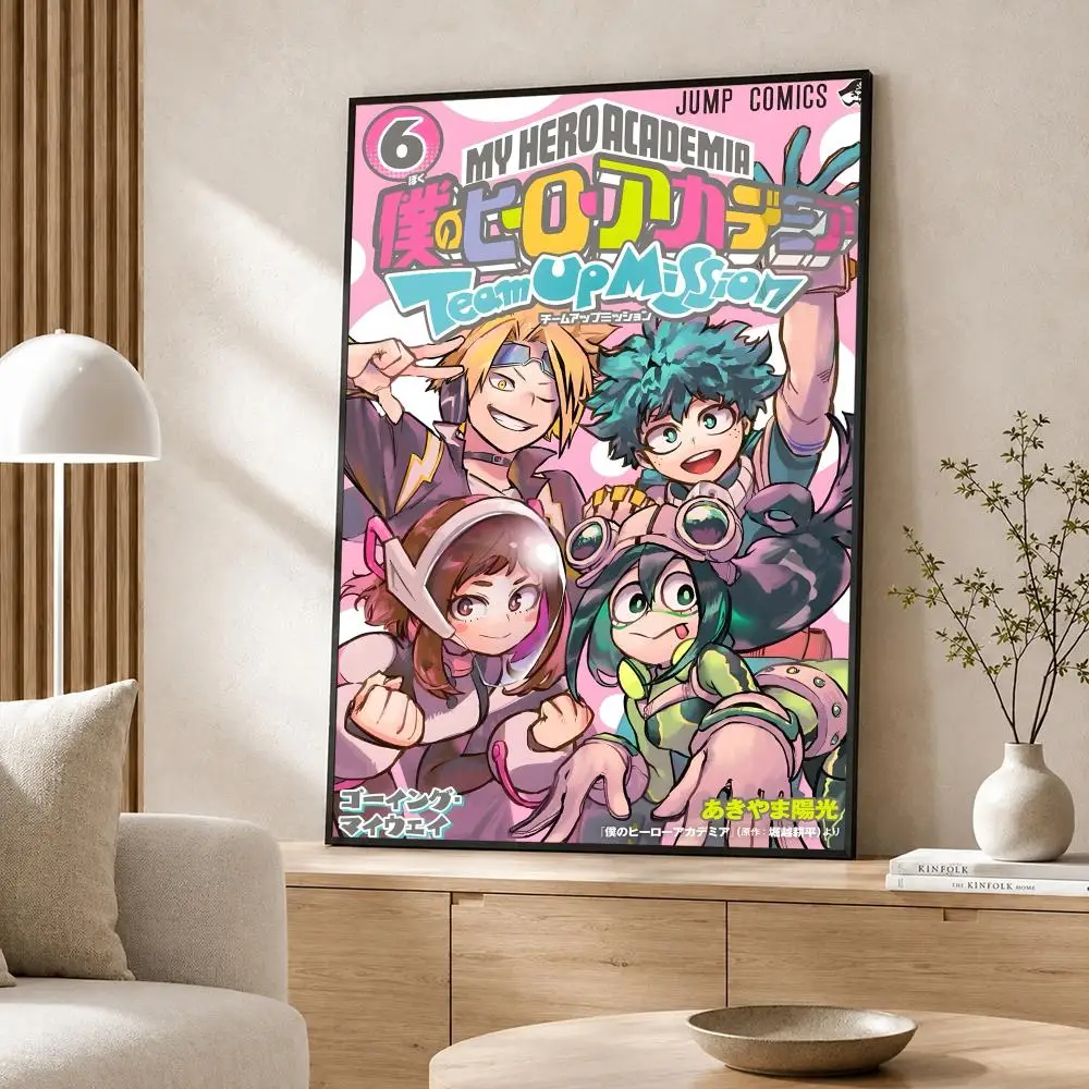 Anime My Hero Academia Poster Poster-Wandaufkleber, wasserfest, selbstklebend, HD-Kunst, Schlafzimmer, Bar, Dekoration – Detail 19