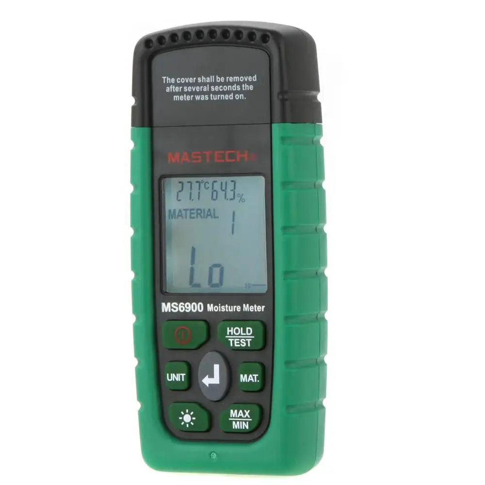 Mastech MS6900 Higrometre MS6900 Mini Digital Moisture Meter Wood/ Lumber/Concrete Buildings Humidity Tester with LCD Display