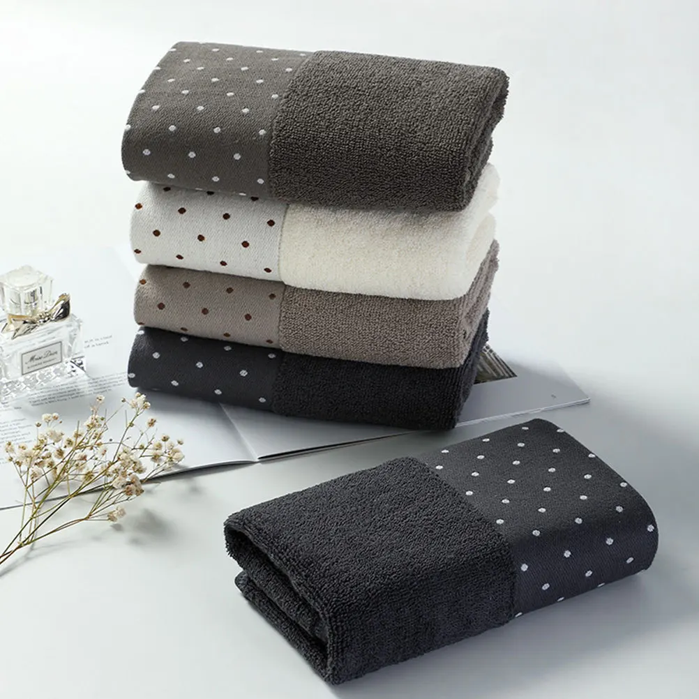 

4Pcs Pure Cotton Towel Soft Absorbent Face Washcloth for Family Use Bathroom Household Travel Essential Cotton Wash Towel