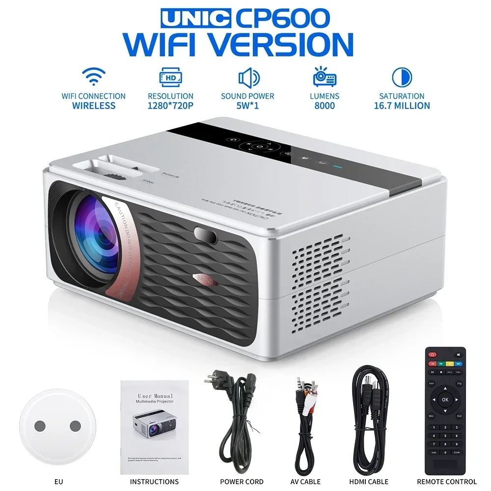 CP600 4G LTE WiFi Android Smart Projector From T-mobile Case Projector