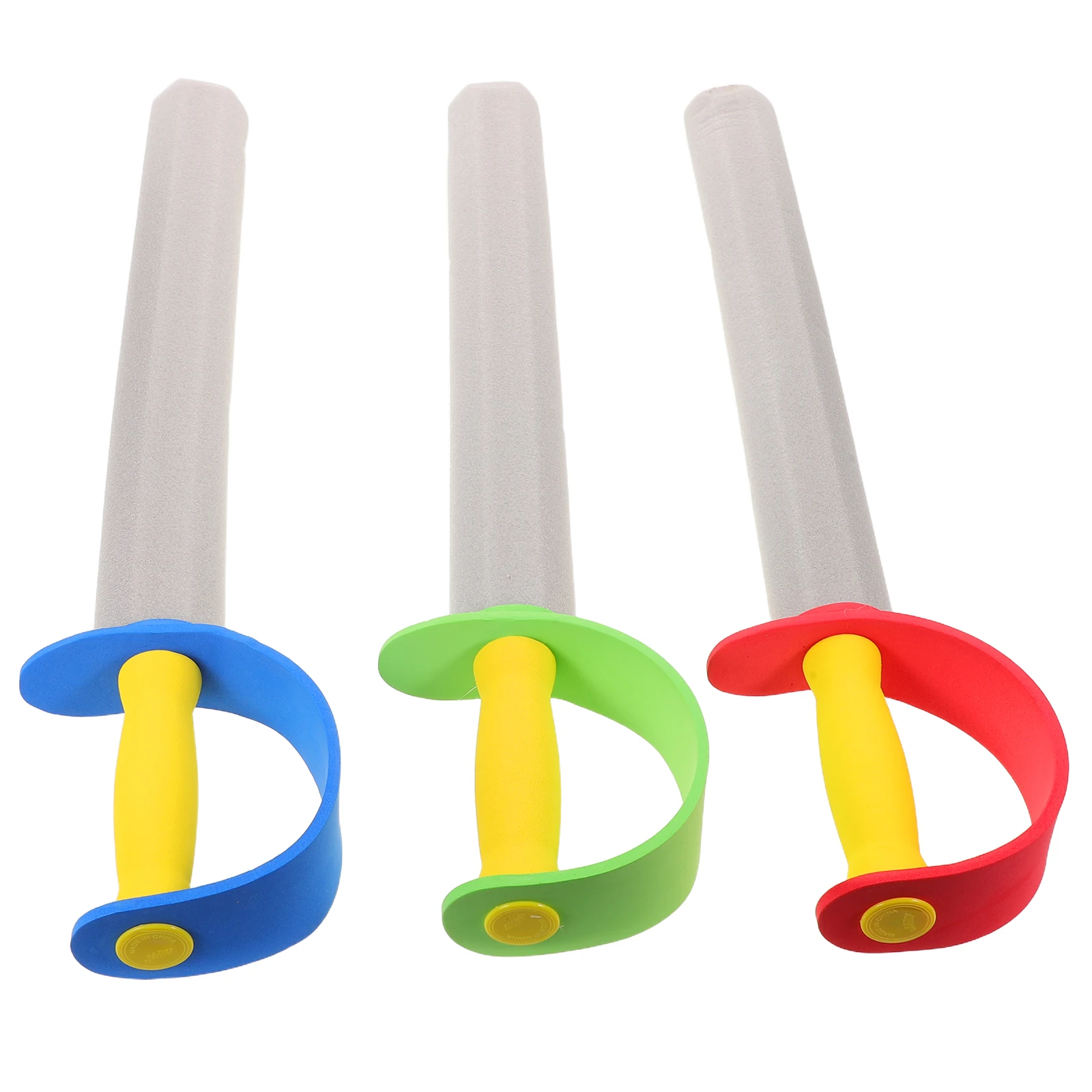 3Pcs Foam Sword Kids Training Tools Realistic Design for Safe Play Fighting Costume Parties Stage Performances Active Play