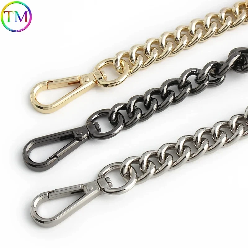 2Pcs Metal Aluminum Replacement Bag Chain 45/90cm Women Shoulder Strap For Bags Replace Crossbody Chain Bag DIY Handbag Hardware