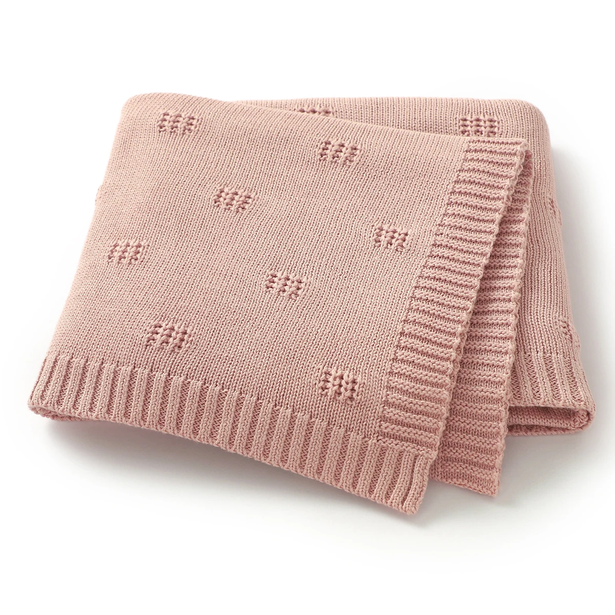 

Baby Blankets 100*80cm Newborn Stroller Swaddling Warp Cradle Quilts Super Soft Cotton Knit Infant Child Boy Girl Receiving Mats