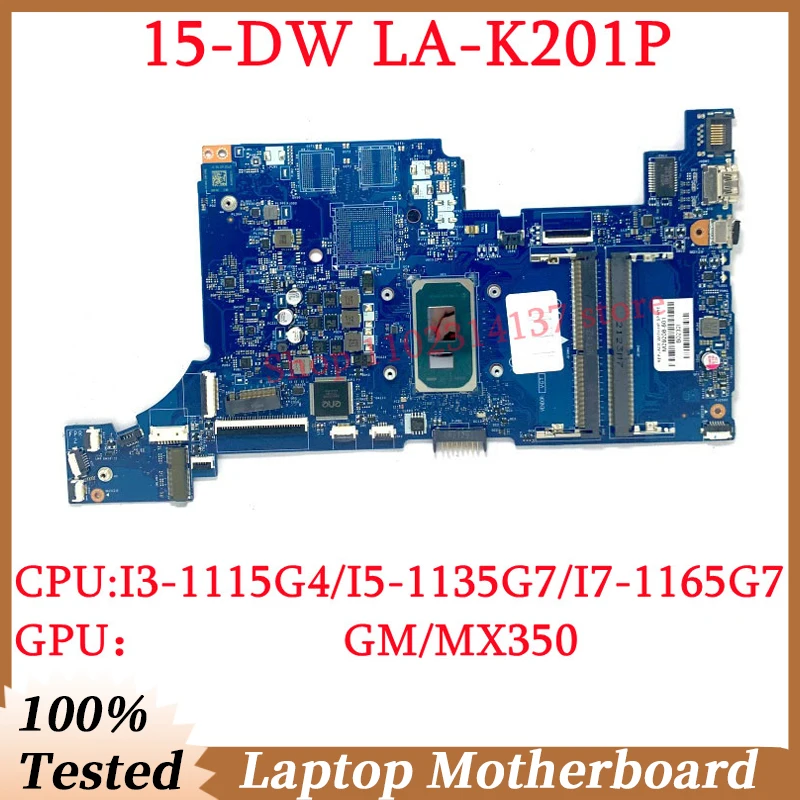 

For HP 15-DW M29208-601 M29209-601 M29210-601 M29211-601 With I3/I5/I7 CPU GM/MX350 LA-K201P Laptop Motherboard 100% Tested Good