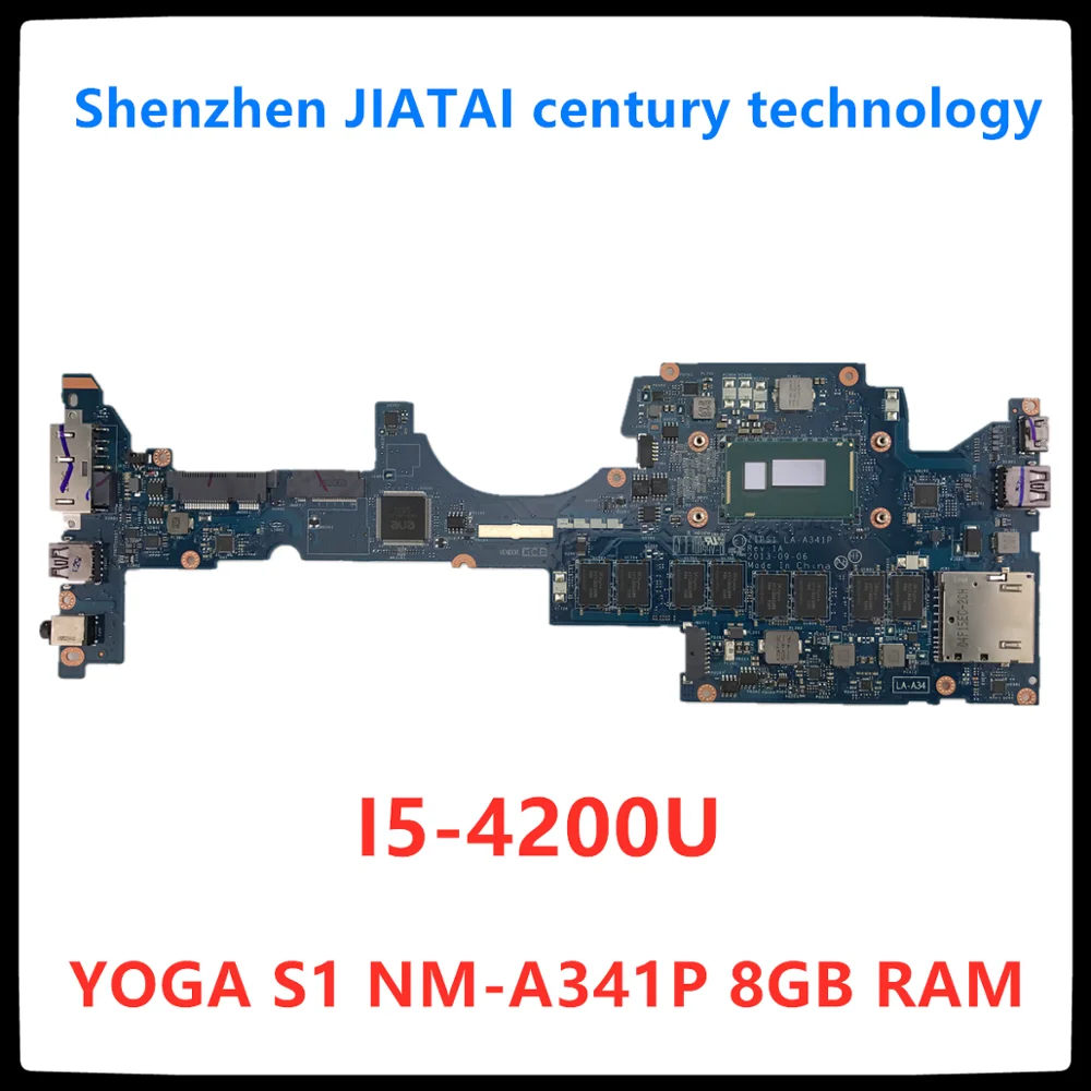 

LA-A341P Laptop motherboard for Lenovo ThinkPad YOGA S1 original mainboard 8GB-RAM I5-4200U 100% tested ok