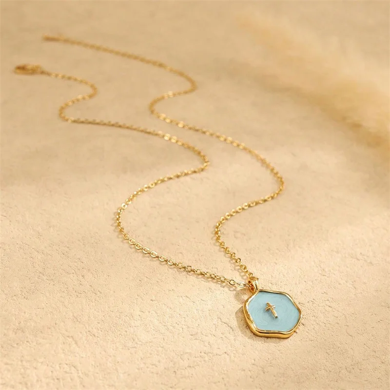 شخصية العصرية هندسية الصليب قلادة قلادة، المرأة العصرية اليومية تنوعا عطلة الاكسسوارات والمجوهرات #6