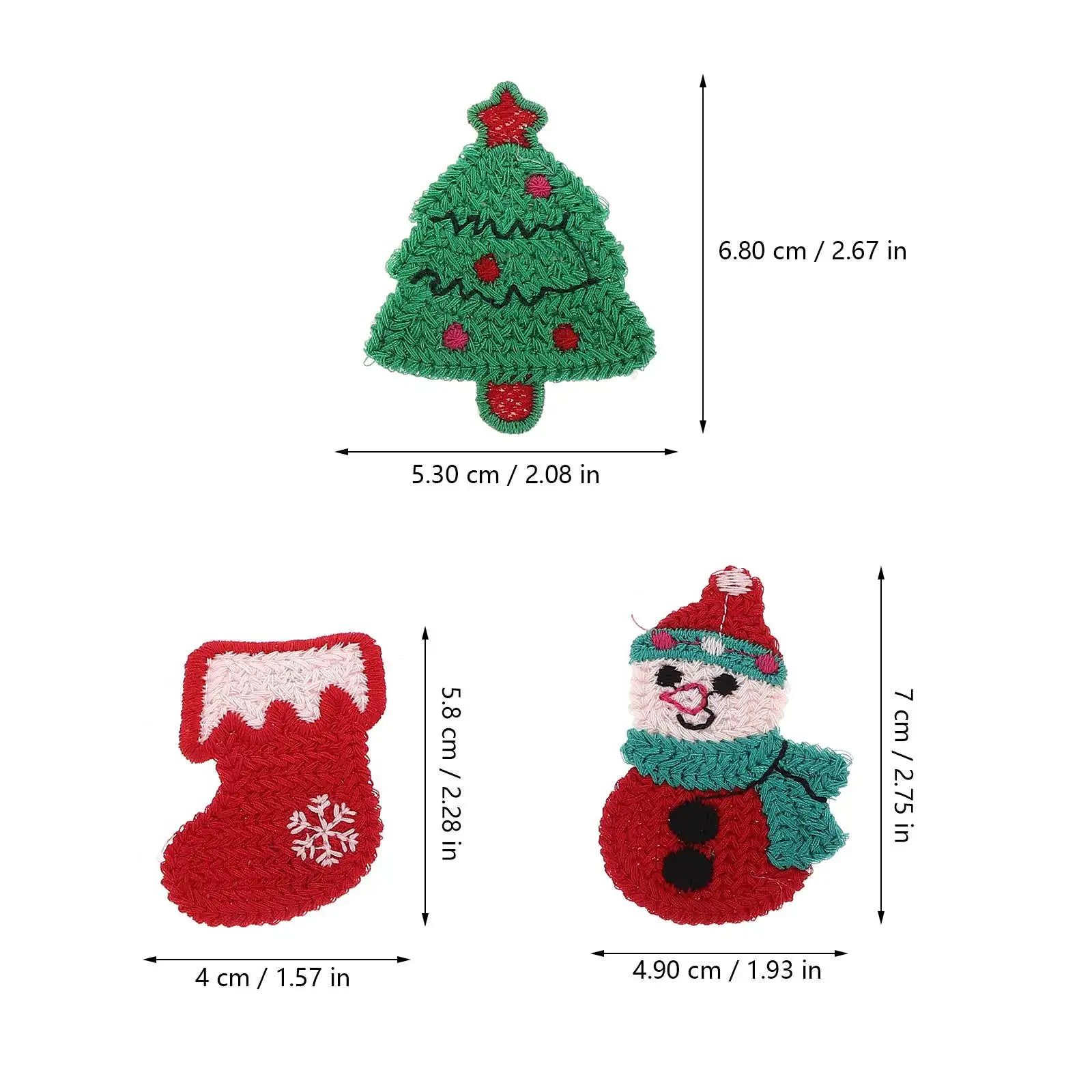 12 Pcs Little Hair Accessories Winter Holiday Barrettes Clips for