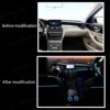 LEDライト付き装飾タービンベント,メルセデスベンツ用アンビエントライト,カースピーカーカバー,ランプパーツ,64色,w205,x253,glcクーペ,c43,c63s 2