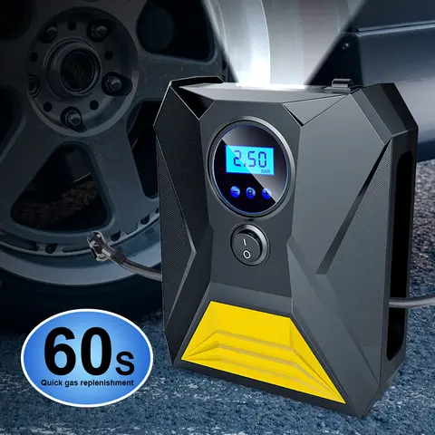 120W 유선 휴대용 자동차 공기 펌프 12V 150PSI 전기 타이어 팽창기 펌프 오토바이 자전거 공 자동차 공기 압축기에 대 한 LED 빛
