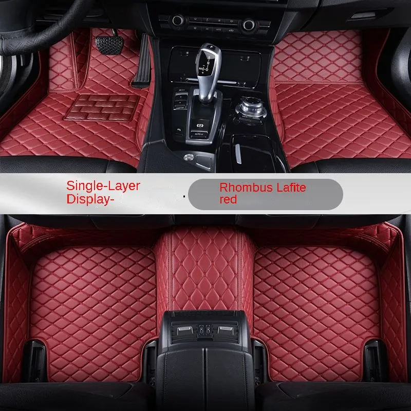 YUCKJU Custom Leather Car Mats For Land Rover All Models Rover Range Evoque Sport Freelander 1 2 Accessories Automotive Carpet