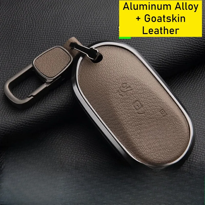 For Key Case for New Mercedes E300L C260L GLC300L, C-Class S-Class S400L EQS, Aluminum Alloy Key Shell with Keychain