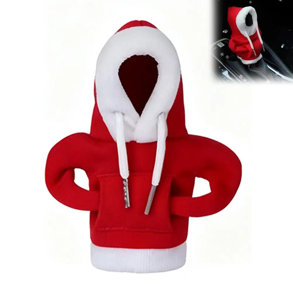 1Pcs Handbrake Dust Cover Christmas Car Interior Gear Lever Hood Cover Christmas Car Interior Handbrake Warm Dustproof Cover