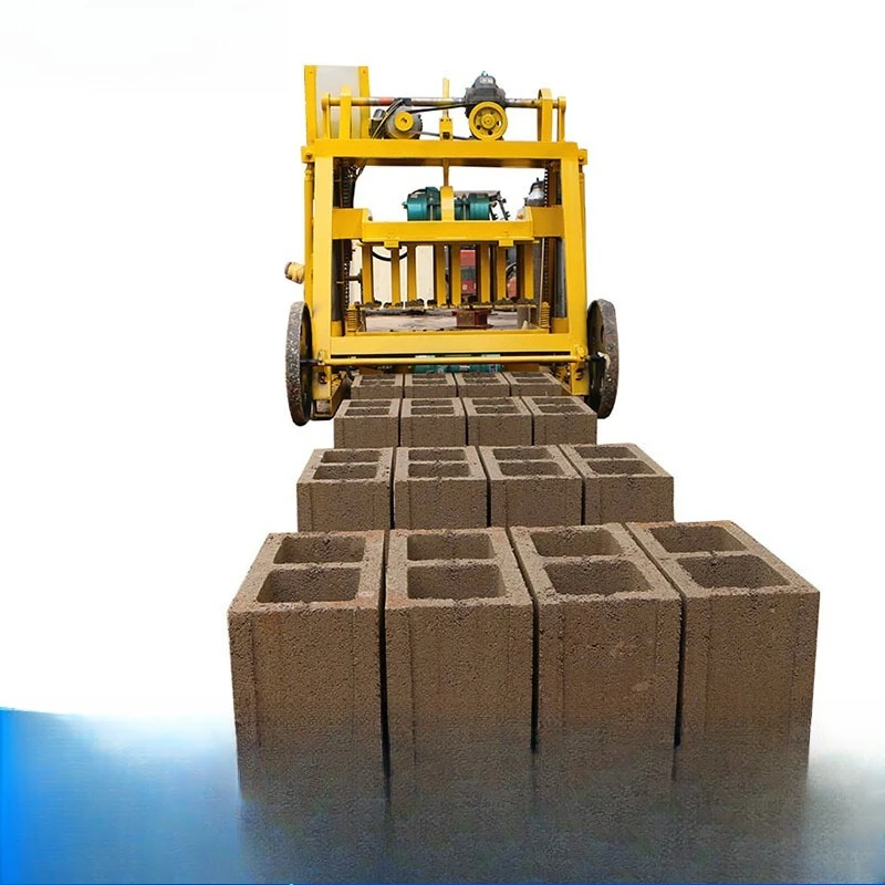 Concrete brick making machine Small machinery, mobile, no-burn brick machine Cement hollow mobile brick machine Hollow