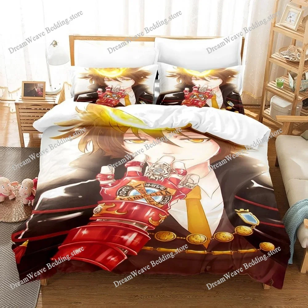 

New 3D Anime HITMAN REBORN Bedding Set Single Twin Full Queen King Size Bed Set Adult Kid Bedroom Duvet Cover Sets Home Textiles