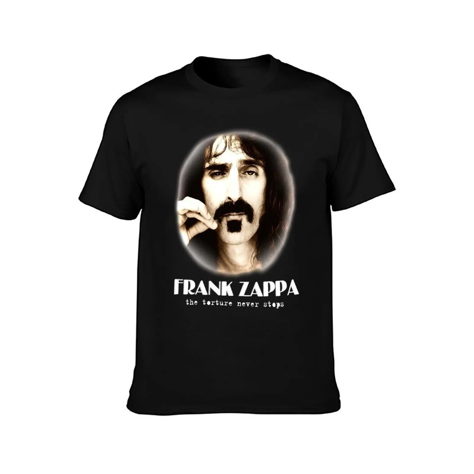 Fránk music Záppà-Fránk music Záppà the torture never stops Round neck Unisex T-Shirt, Summer Casual Cotton Tee, 100% Cotton