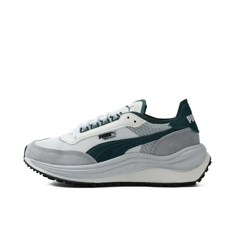 

Puma Neutral Rider Elite Теплые белые зеленые средние серые повседневные туфли Rider 40292207