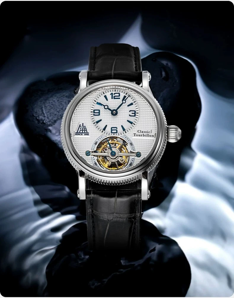 Fashion manual winding tourbillon small dial diameter 36.8mm business high-end wristwatch