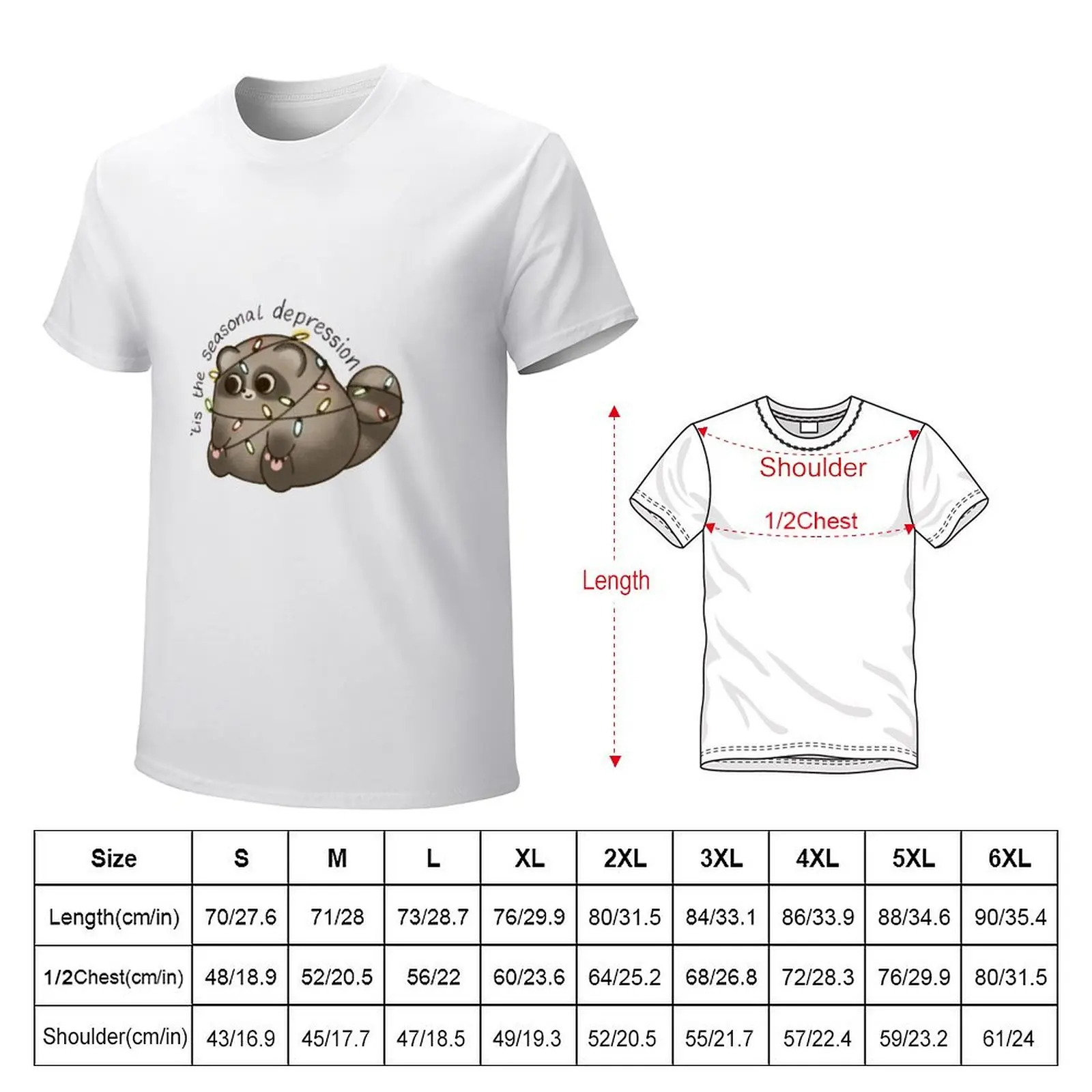 tis the seasonal depression T-shirt summer top graphics funnys tops Men's clothing