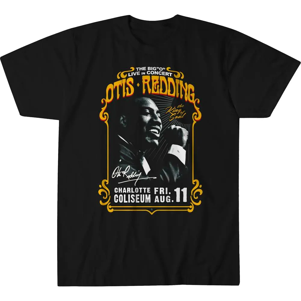 Otis Redding Charlotte Coliseum Standard Shirt Classic Black Unisex S-5XL CC2265