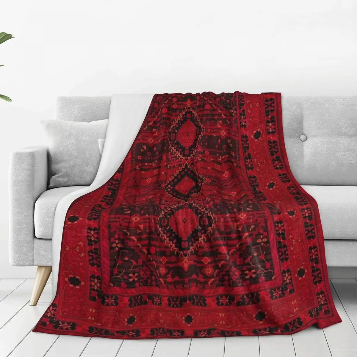 Crimson Heritage Oriental Moroccan And Ottoman Blanket Flannel Multi-function Throw Blankets Sofa For Couch Throws Bedspread