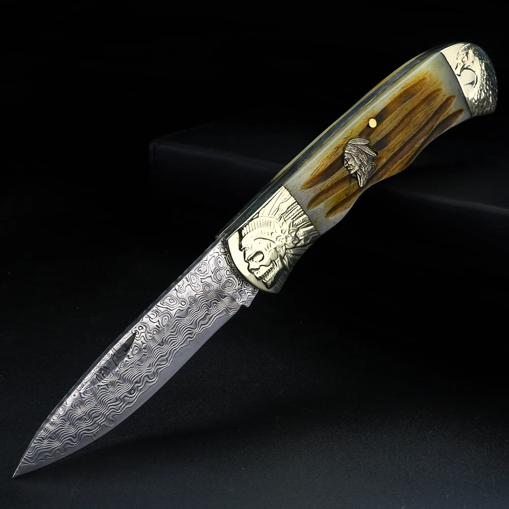 Bone Folder Tool - Coltello pieghevole Maersk con manico in