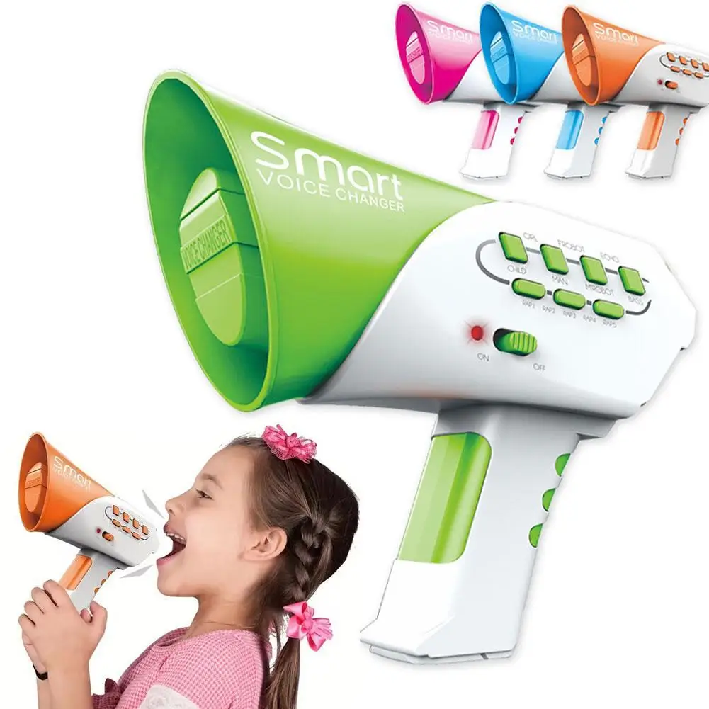 

Multi-tone Megaphone Speaker Toys Children's Voice Changing Toy Bullhorn Toys Handheld Voice Amplifier Prank Parody Toy