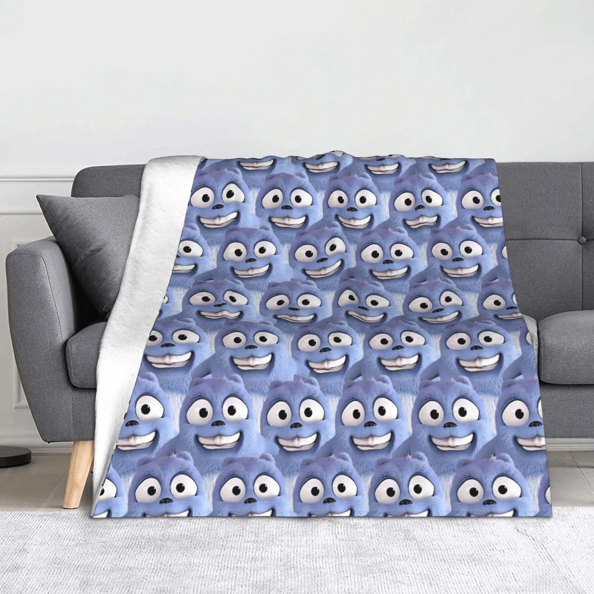 Grizzy Pattern Cartoon Blankets  Plush Throw Blanket Home Couch Decoration Soft Warm Bedspread