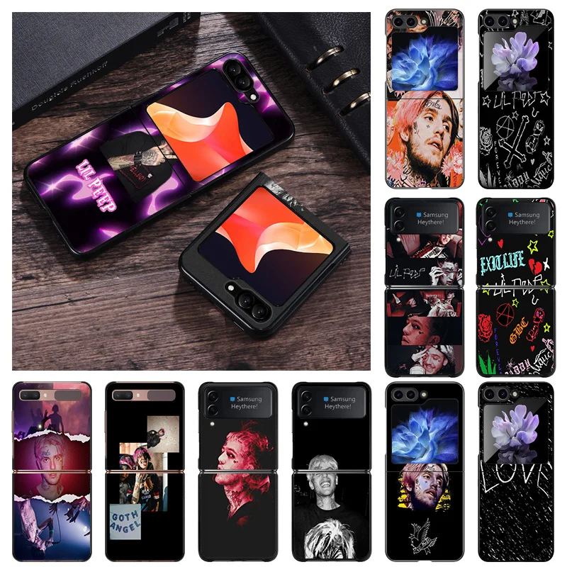 Matte Phone Case For Samsung Galaxy Z Flip6 5G Flip5 Flip4 Flip3 ZFlip 6 3 4 5 L-Lil P-Peep Hard Black Cover