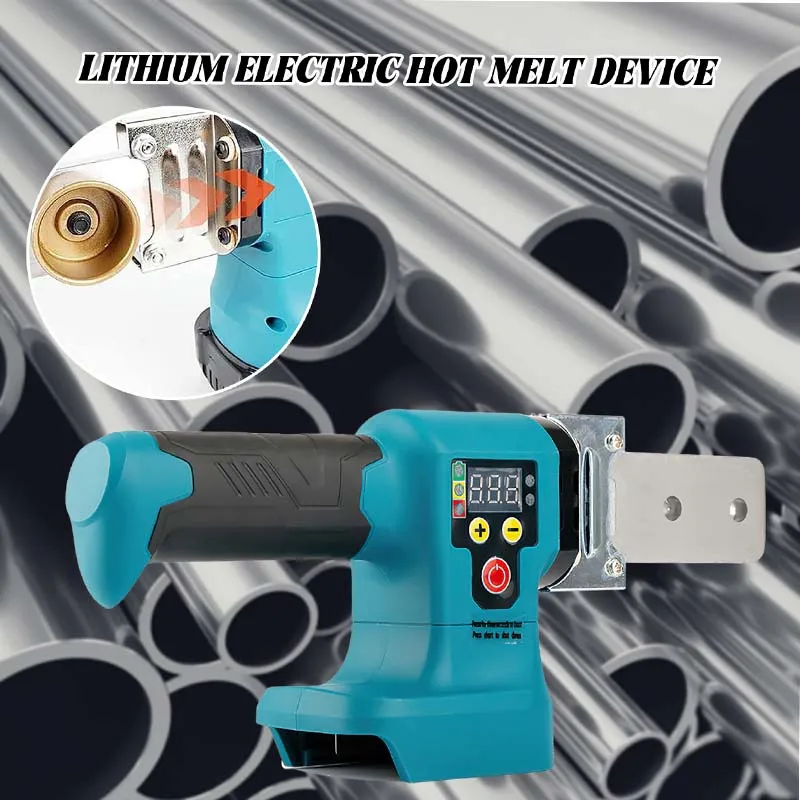 ماكينة لحام الأنابيب الكهربائية اللاسلكي فوزر PPR/PB/PE سبيكة لحام أنبوب بلاستيكي PP التدفئة تذوب الساخن صالح مع بطاريتين #4